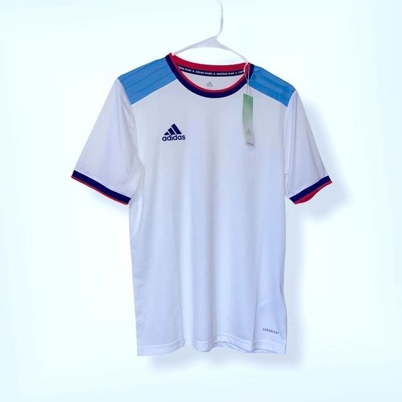adidas Other - Adidas White Jersey Size 13-14 boys